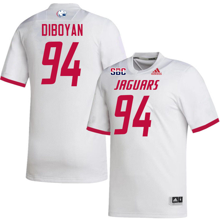 #94 Hamilton DiBoyan South Alabama Jaguars Jerseys,College Football Uniforms,Apparels Stitched-White